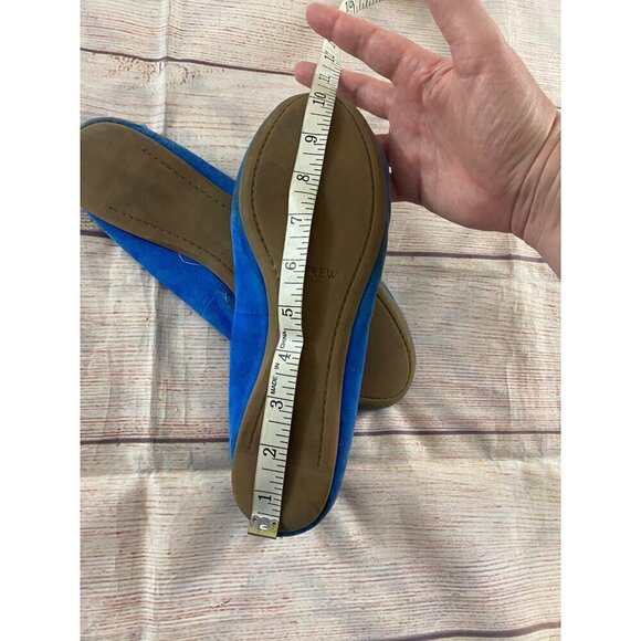 J.Crew Women's Blue Suede Casual Flats - 9 - Picture 8 of 10